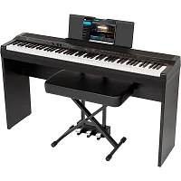 Williams Allegro IV In-Home Pack Digital Piano With Stand, Bench and Piano-Style Pedal Black