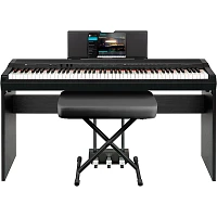 Williams Allegro IV In-Home Pack Digital Piano With Stand, Bench and Piano-Style Pedal Black