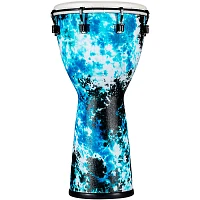 MEINL Alpine Series Synthetic Djembe 10 in. Galactic Blue Tie Dye