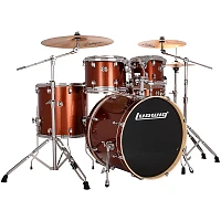 Ludwig Evolution 5-Piece Drum Set With 22" Bass Drum and Zildjian I Series Cymbals Copper