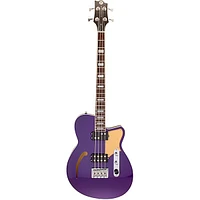 Reverend Linh Lee Signature Lil Linhbacker Semi-Hollow Bass Purple Sparkle