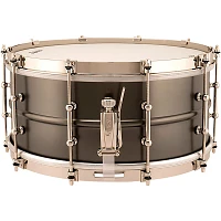 Ludwig Satin Deluxe Snare Drum 14 x 6.5 in. Black