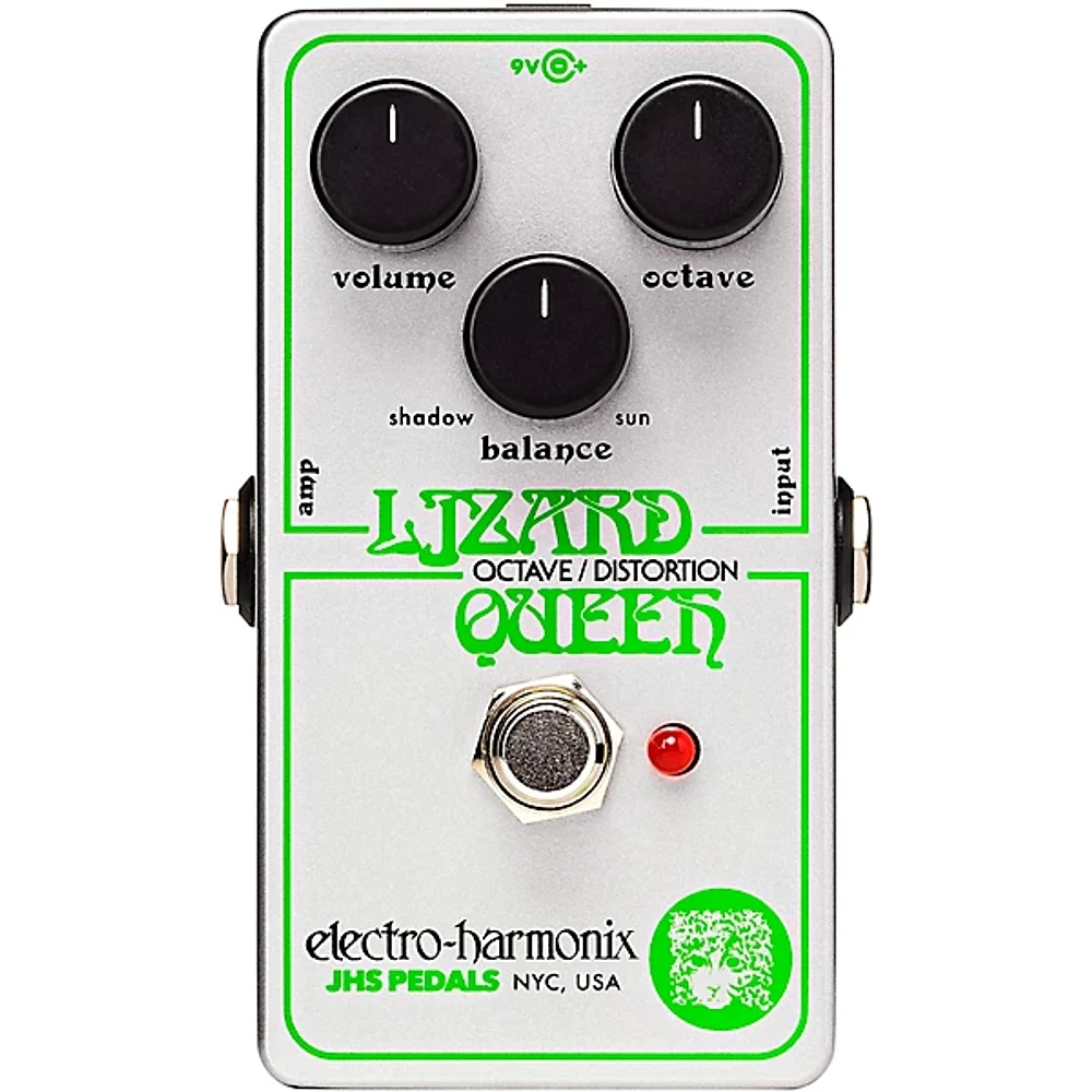 Electro-Harmonix Lizard Queen Octave Fuzz Effects Pedal White