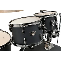 TAMA Imperialstar 5-Piece Complete Drum Set With 22" Bass Drum and MEINL HCS Cymbals Blacked Out Black