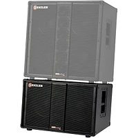 Genzler Amplification SERIES 2 BA2-210-3SLT BASS ARRAY Slant 2x10 Line Array Bass Speaker Cabinet Black