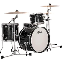 Ludwig NeuSonic 3-Piece Downbeat Shell Pack With 20" Bass Drum Ebony Pearl