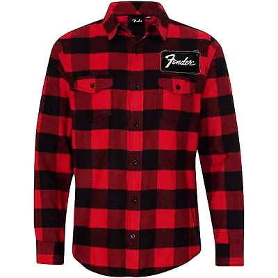 Fender Flannel Button-Up Shirt XX Large Red