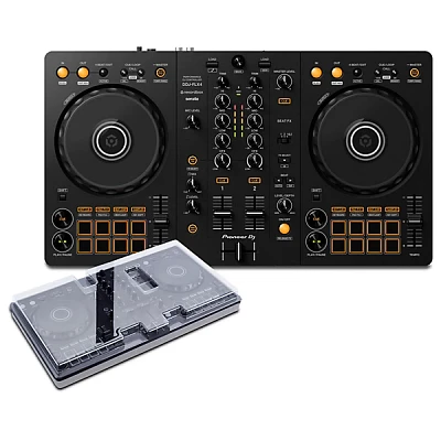 Pioneer DJ DDJ FLX4 and Decksaver Cover Bundle