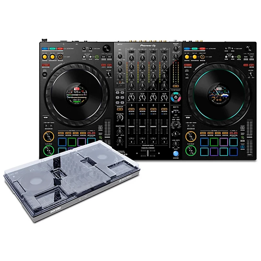 Pioneer DJ DDJ FLX10 and Decksaver Cover Bundle