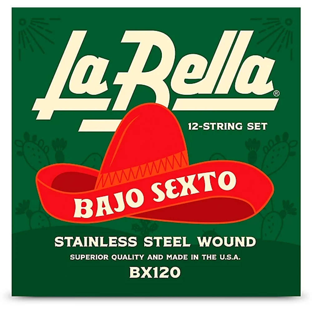 La Bella BX120 Bajo Sexto 12-String Set