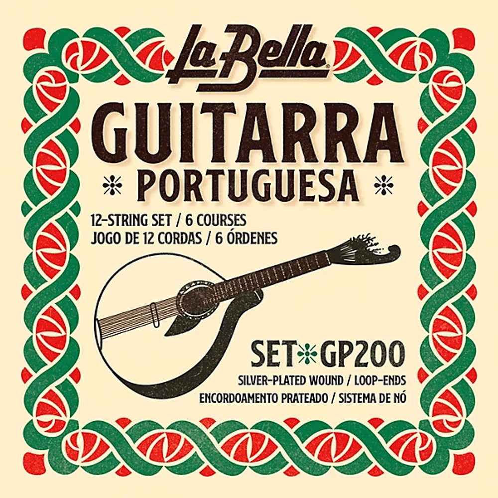 La Bella GP200 Guitarra Portuguesa 12-String Set