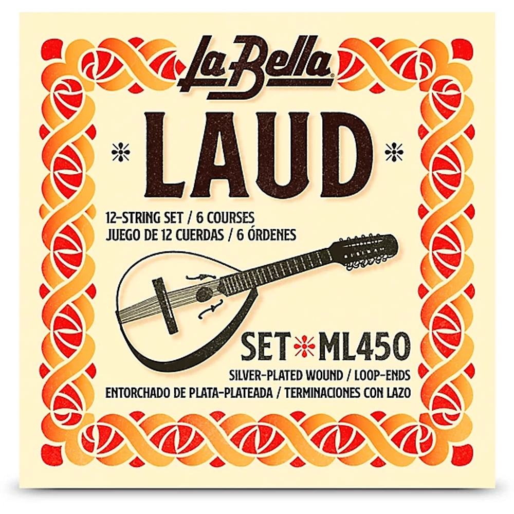 La Bella ML450 Laud 12-String Set