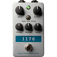 Universal Audio UAFX 1176 Studio Compressor Effects Pedal Silver