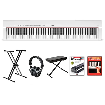 Yamaha P- 88-Key Digital Piano White Beginner Package