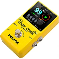 NUX Loop Core Stereo Looper with MIDI and Drum Patterns Effects Pedal Yellow