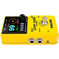 NUX Loop Core Stereo Looper with MIDI and Drum Patterns Effects Pedal Yellow