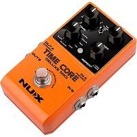 NUX Time Core Deluxe MKII with 7 Different Delays, Phrase Looper and Tap Tempo Effects Pedal Orange