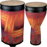 Remo Versa Djembe and Tubano Drum Nested Pack Sedona Orange