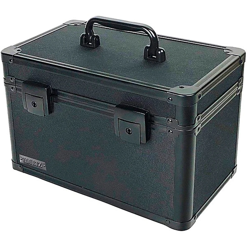 Vaultz Locking Storage Case with Dividers, Large, Tactical Black