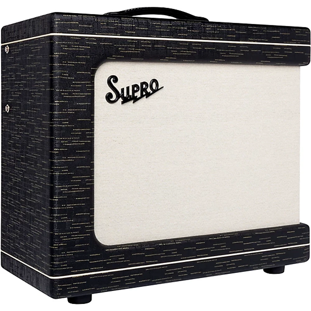 Supro Delegate Custom 1x12 25W Tube Combo Amp Black Scandia