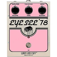 Wren And Cuff Eye See '78 OG Fuzz Effects Pedal Pink/Stainless Steel