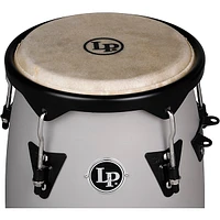 LP Discovery Conga Set with Double Conga Stand 10 and 11 in. Slate Gray