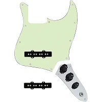 920d Custom Jazz Bass Loaded Pickguard With Groove (Modern) Pickups and JB-C Control Plate Mint Green