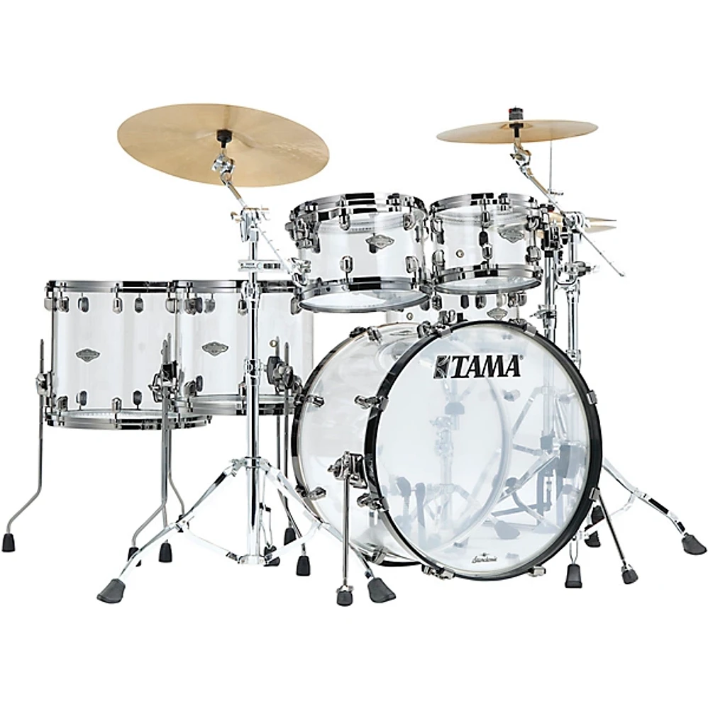 TAMA 50th Limited Starclassic Mirage 5-Piece Shell Pack With 22" Bass Drum Crystal Ice