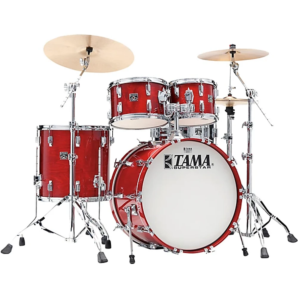 TAMA 50th Limited Superstar Reissue 4-Piece Shell Pack With 22" Bass Drum Cherry Wine