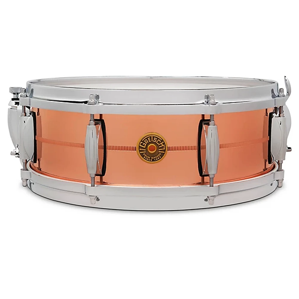 Gretsch Drums USA C2 2mm Polished Copper Lug Snare Drum 14 x in