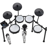 Alesis NITRO MAX 8-Piece Electronic Drum Set with Bluetooth and BFD Sounds and DA2108 Drum Amp Black