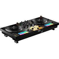 Hercules DJ DJControl Inpulse T7 Premium Edition 2-Channel Motorized DJ Controller With Premium Fader Module and Travel Bag Gold