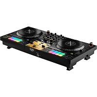 Hercules DJ DJControl Inpulse T7 Premium Edition 2-Channel Motorized DJ Controller With Premium Fader Module and Travel Bag Gold