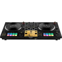 Hercules DJ DJControl Inpulse T7 Premium Edition 2-Channel Motorized DJ Controller With Premium Fader Module and Travel Bag Gold