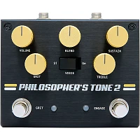 Pigtronix Philosopher Tone 2 Optical Compressor With Grit Effects Pedal Black