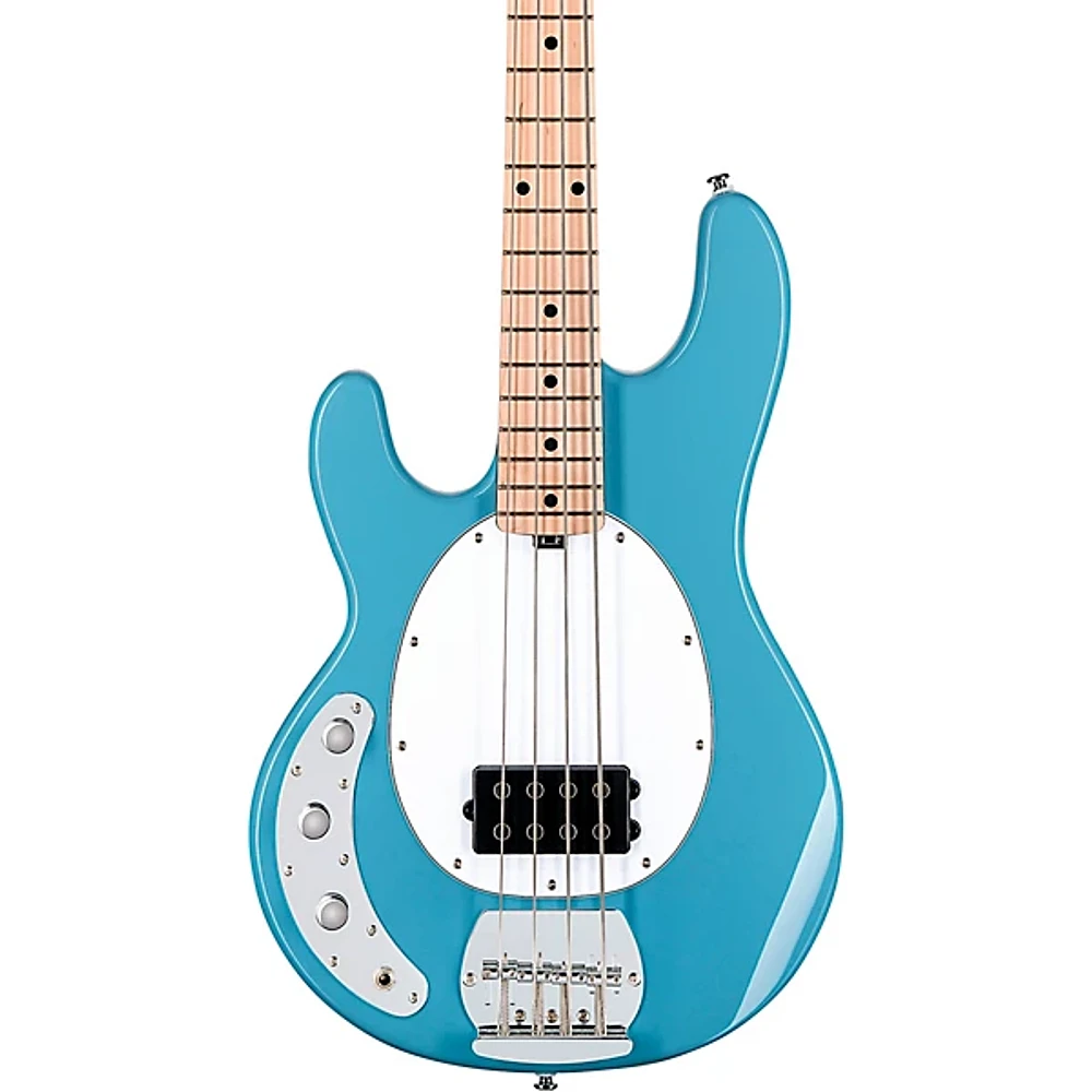 Sterling by Music Man StingRay Ray4 Left Handed Bass Chopper Blue