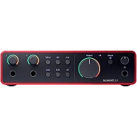 Focusrite Scarlett 2i2 Gen 4 with Yamaha HS Studio Monitor Pair Bundle (Stands & Cables Included) HS5