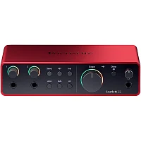 Focusrite Scarlett 2i2 Gen 4 with Yamaha HS Studio Monitor Pair & HS8S Subwoofer Bundle (Stands & Cables Included) HS8