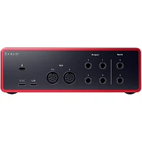 Focusrite Scarlett 4i4 Gen 4 with JBL 3 Series Studio Monitor Pair & LSR Subwoofer Bundle (Stands & Cables Included) 308MKII