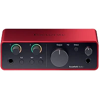 Focusrite Scarlett Solo Gen 4 with Adam Audio T-Series Studio Monitor Pair Bundle (Stands & Cables Included) T7V