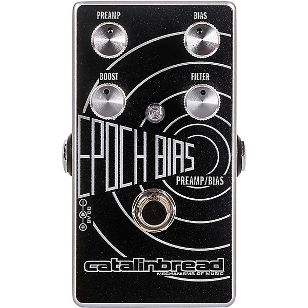 Catalinbread Epoch Bias Preamp Bias Effects Pedal Black and Silver