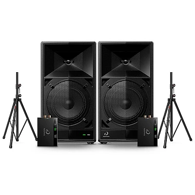 AlphaTheta WAVE-EIGHT 8" Portable Powered Speaker Pair With SonicLink