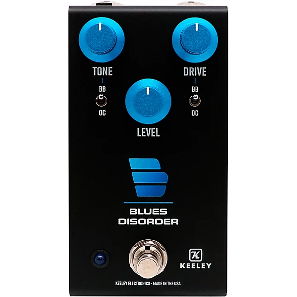 Keeley Blues Disorder Overdrive & Distortion Effects Pedal Black/Blue