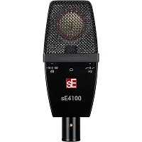 sE Electronics sE 4100 Large Diaphragm Cardioid Condenser Microphone w/Mount and Case Black