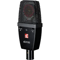 sE Electronics sE 4100 Large Diaphragm Cardioid Condenser Microphone w/Mount and Case Black