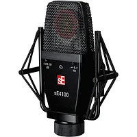 sE Electronics sE 4100 Large Diaphragm Cardioid Condenser Microphone w/Mount and Case Black