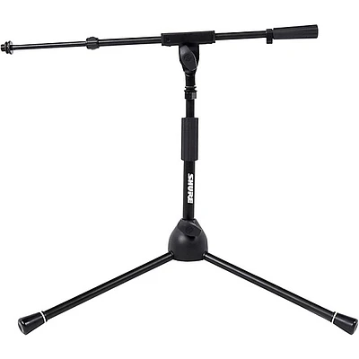 Shure Low Profile Tripod Mic Stand with Adjustable Height and Telescoping Boom Black