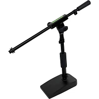 Shure Compact Low Profile Mic Stand with Single-Section Boom Black