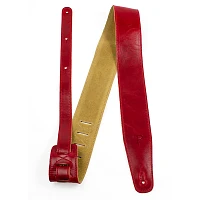 Perri's Africa Leather Guitar Strap Red 2.5 in.