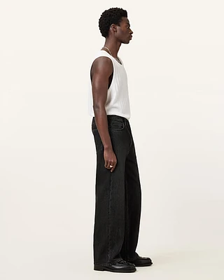 Lenny Loose Fit Wide Leg Denim Jeans
